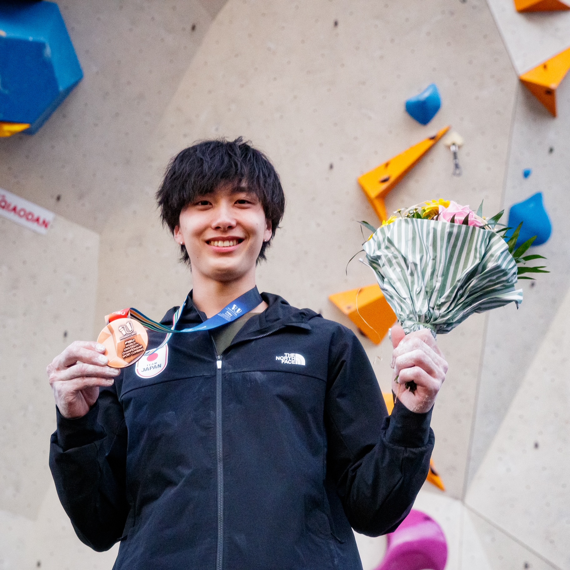 FISU2022 ボルダリング種目表彰台